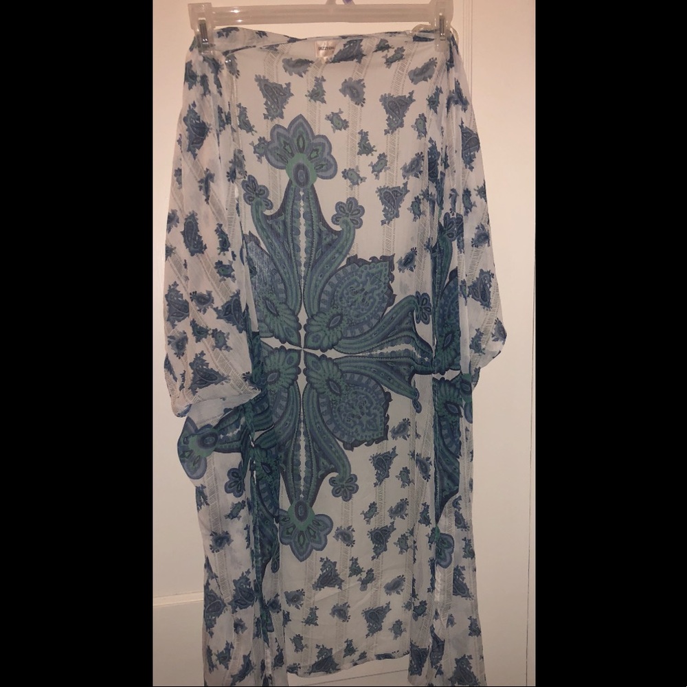 Printed kimono style shirt
